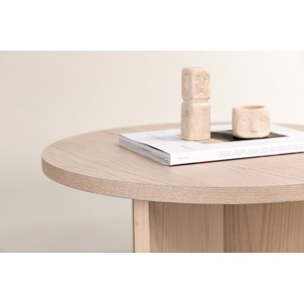 Melker sohvapöytä Ø85 cm- Whitewash Melker sohvapöytä Ø85 cm- Whitewash