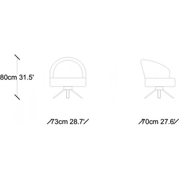 Kobolttinojatuoli - musta