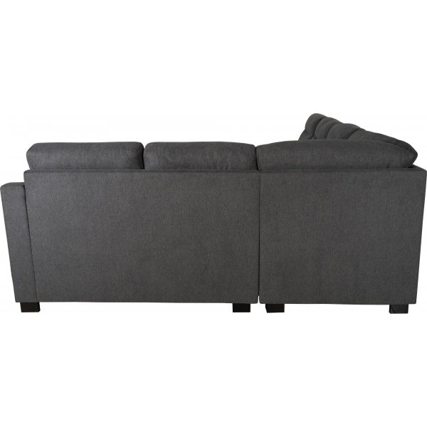 Salem kulmasohva tummanharmaata kangasta