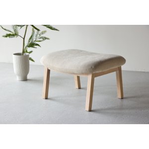 Rile Ottoman - Whitewash/beige Rile Ottoman - Whitewash/beige