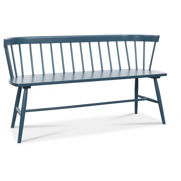 Massiivipuusta valmistettu sininen rottingista valmistettu sohva - Sandhamn Massiivipuusta valmistettu sininen rottingista valmistettu sohva - Sandhamn