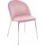 Plaza velvet -tuoli - Vaaleanpunainen / Kromi