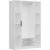 Orizzo vaatekaappi 180x52x180 cm - Valkoinen