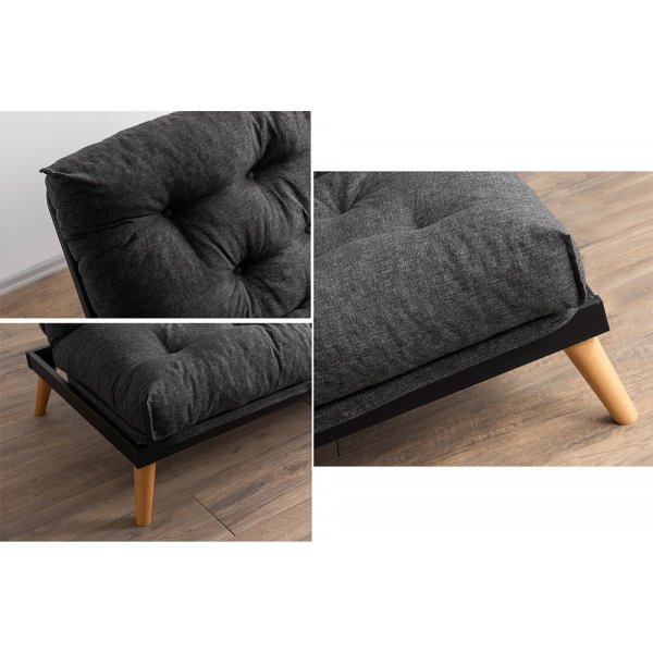 Vuodesohva Saki - Tummanharmaa Vuodesohva Saki - Tummanharmaa