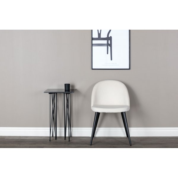 Alice ruokatuoli - beige vakosametti + Tuolin tyyny Alice ruokatuoli - beige vakosametti + Tuolin tyyny