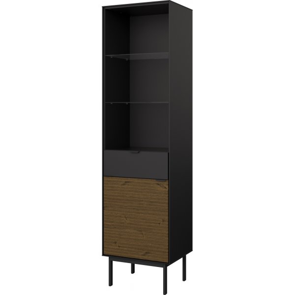 Soma-vitriinikaappi - Musta/espresso Soma-vitriinikaappi - Musta/espresso