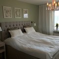 Asiakaskuva Sam-sängynpääty (seinään kiinnitettävä) 180x70 cm - Beige (Kangas)