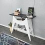 Ese sivupyt 100 x 35 cm - Valkoinen/musta