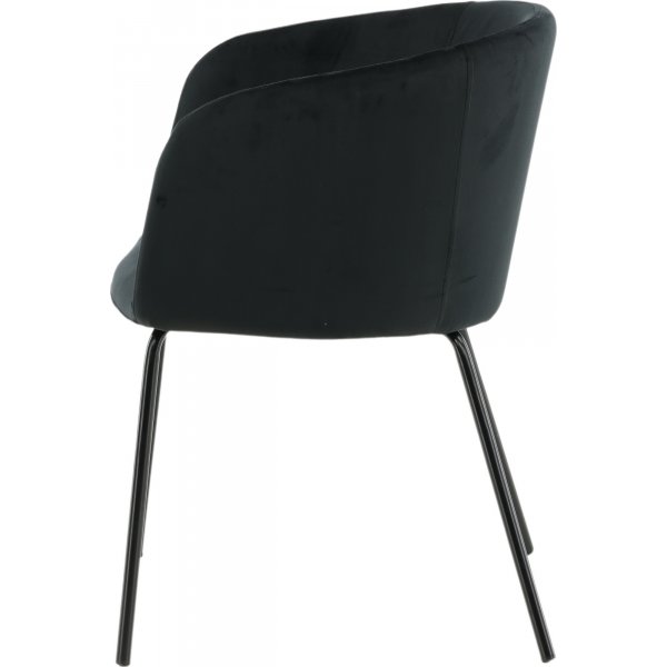 Tiber-tuoli - Musta sametti Tiber-tuoli - Musta sametti