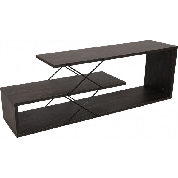 Siksak-mediapenkki - Tummanruskea Siksak-mediapenkki - Tummanruskea