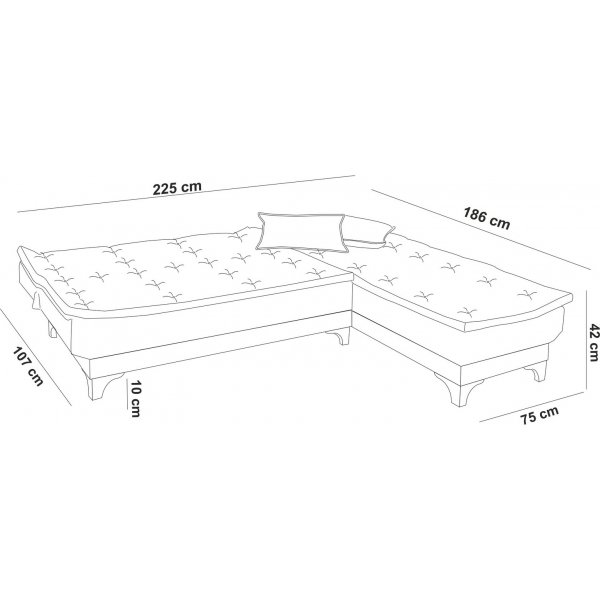 Santo divaani vuodesohva - Kermanvalkoinen Santo divaani vuodesohva - Kermanvalkoinen