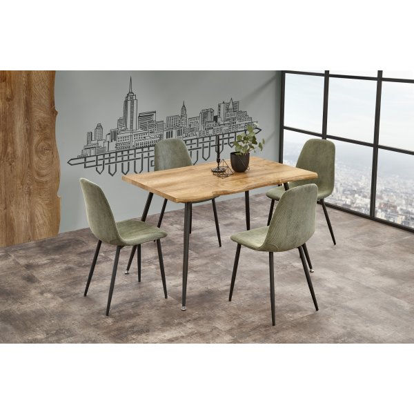 Farside ruokapöytä 120 cm - tammi/musta Farside ruokapöytä 120 cm - tammi/musta