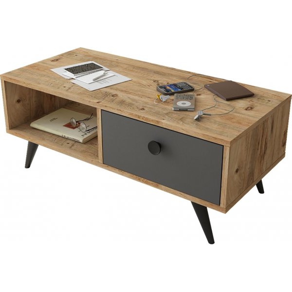 Vilamo sohvapöytä 96 x 44,5 cm - Mänty/antrasiitti Vilamo sohvapöytä 96 x 44,5 cm - Mänty/antrasiitti