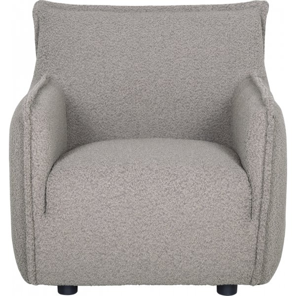 Nojatuoli boucle-kankaasta