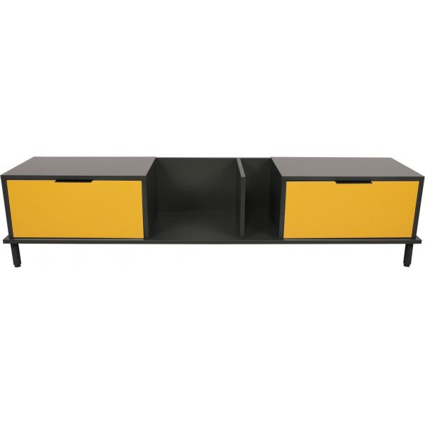 Ibiza mediapenkki - keltainen/antrasiitti