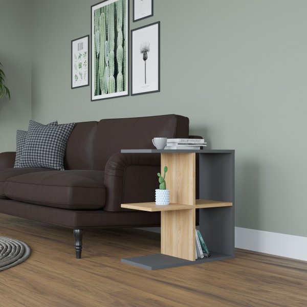 Hamlet-sivupöytä 59,6 x 29,6 cm - Tammi/antrasiitti Hamlet-sivupöytä 59,6 x 29,6 cm - Tammi/antrasiitti