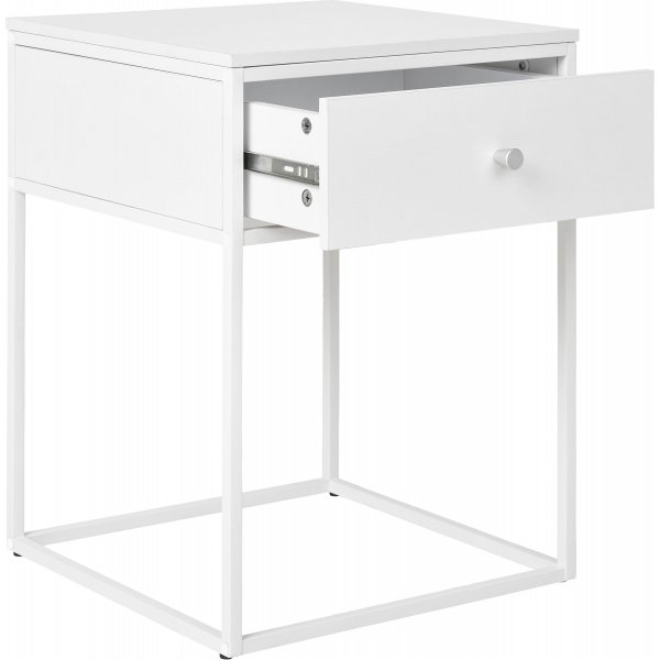 Valkoiset sivupydt 40 x 40 cm - Valkoinen