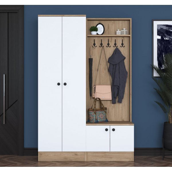 Muodikkaat aulakalusteet 120 cm - Phkin/valkoinen