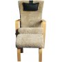 re-nojatuoli lampaannahkaa - beige lampaannahka