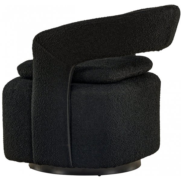 Laurel-nojatuoli - musta