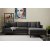 Berliinin divaani sohva - antrasiitti/musta