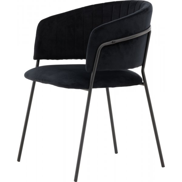 Selma ruokapöydän tuoli - Musta sametti Selma ruokapöydän tuoli - Musta sametti