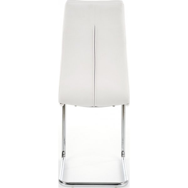 Briana-tuoli - Valkoinen (PU) / Kromi