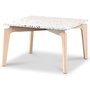 Terrazzo-sohvapyt 75x75 cm - Cosmos Terrazzo & White washed oak -runko