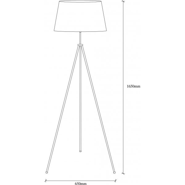 Kolmijalkainen lattiavalaisin - Valkoinen/punainen