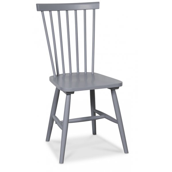 Dalsland-ruokailuryhmä: Ruokapöytä tammi/valkoinen ja 6 harmaata ruokotuolia Dalsland-ruokailuryhmä: Ruokapöytä tammi/valkoinen ja 6 harmaata ruokotuolia