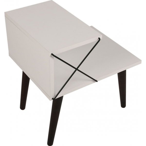 Risti yöpöytä - valkoinen Risti yöpöytä - valkoinen