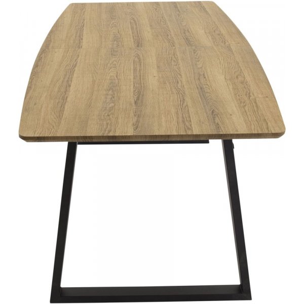 Ruokapöytä Hallsberg - Musta / tammi-imitaatio Ruokapöytä Hallsberg - Musta / tammi-imitaatio