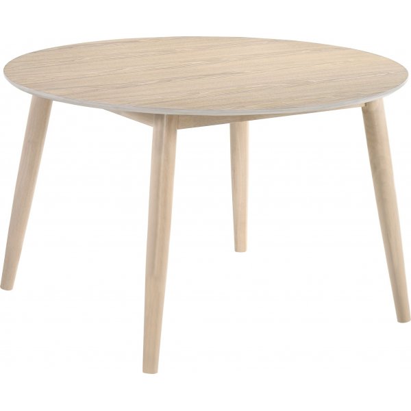 Ruokapyt 120 cm valkoiseksi maalattu - Florence + Huonekalujen jalat