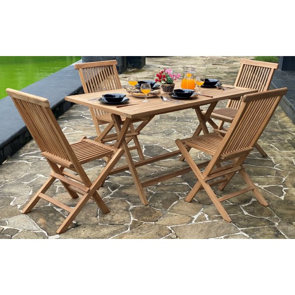 Saltö taittopöytä tiikkipuuta - 140x80 cm Saltö taittopöytä tiikkipuuta - 140x80 cm