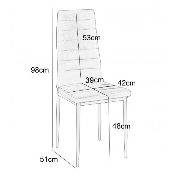 Iris-tuoli mustaa PU-muovia Iris-tuoli mustaa PU-muovia