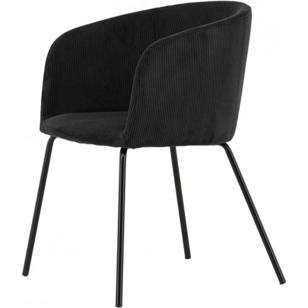 Berit ruokapöydän tuoli - Musta vakosametti Berit ruokapöydän tuoli - Musta vakosametti