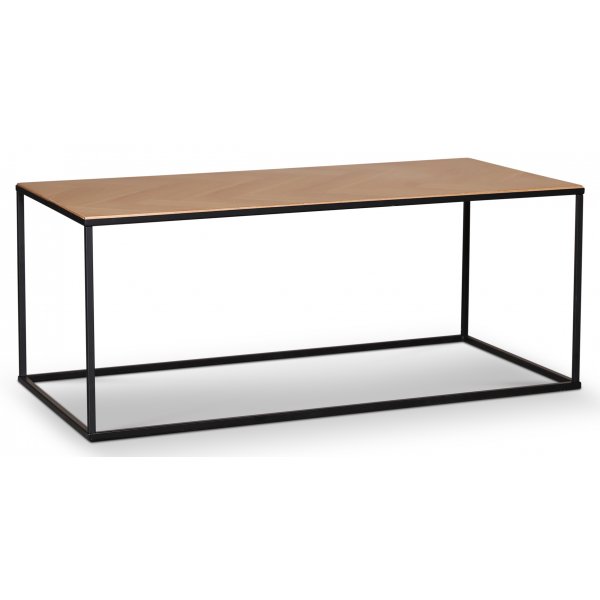 Mio sohvapyt 120 x 60 cm - tammi / musta