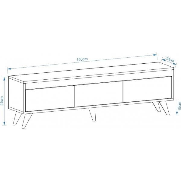 Secolo TV-taso - Sapphire tammi Secolo TV-taso - Sapphire tammi