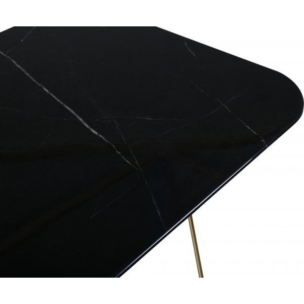 Michel-sohvapöytä 80 x 80 cm - Musta marmori Michel-sohvapöytä 80 x 80 cm - Musta marmori