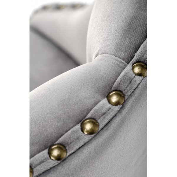 Baarituoli harmaa samettinen kaasujousi - Pelican