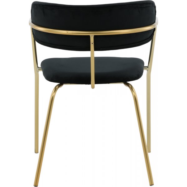 Tellrunkoinen tuoli - Musta/messinki Tellrunkoinen tuoli - Musta/messinki