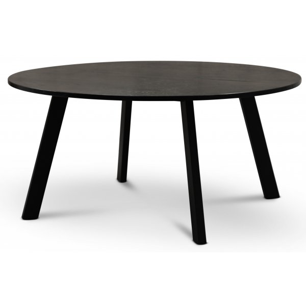 Freddy iso pyöreä ruokapöytä 8 hengelle mustaksi petsattua tammea - Ø155 cm Freddy iso pyöreä ruokapöytä 8 hengelle mustaksi petsattua tammea - Ø155 cm
