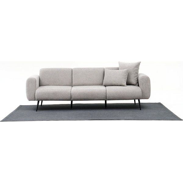 3-istuttava sivusohva - vaaleanharmaa 3-istuttava sivusohva - vaaleanharmaa