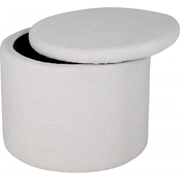 Jabar pouf - Valkoinen nalle Jabar pouf - Valkoinen nalle