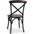 Gaston-tuoli, taivepuinen rottinki-istuimella - Antiikkinen musta + Huonekalujen jalat