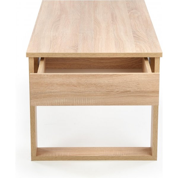 Sohvapöytä laatikoilla 110 x 60 cm vaalea tammi + Huonekalujen tekstiilien hoito Sohvapöytä laatikoilla 110 x 60 cm vaalea tammi + Huonekalujen tekstiilien hoito