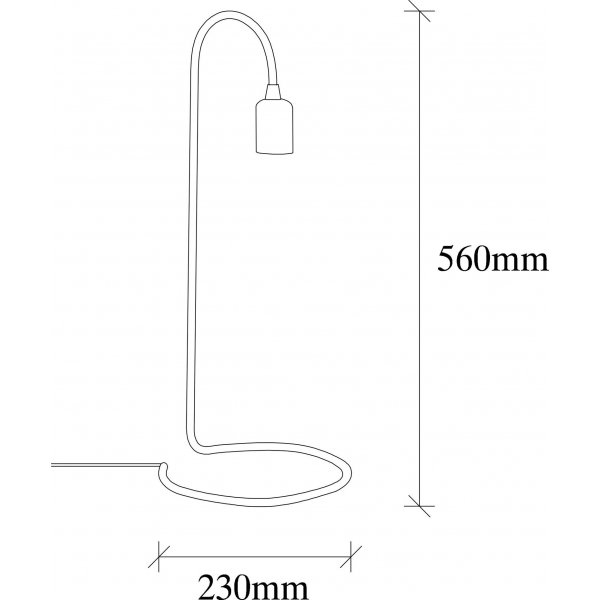 Yllan p�yt�valaisin valmis - Musta