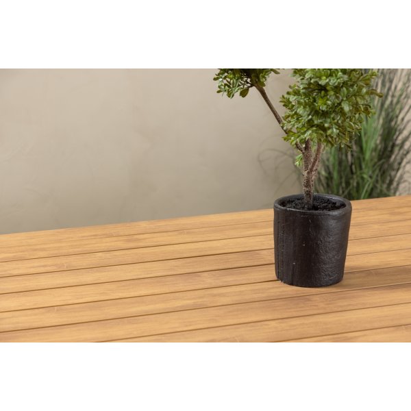 Ulkopöytä 205 x 90 cm beige / tiikkijäljitelmä - Copacabana Ulkopöytä 205 x 90 cm beige / tiikkijäljitelmä - Copacabana