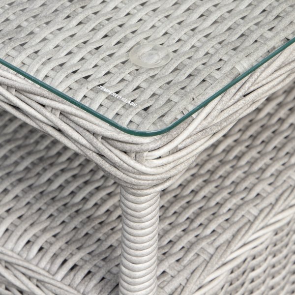 Ulkokalusteryhmä Santiago (2 taitettavaa nojatuolia, 1 pöytä) - Harmaa keinorottinki Ulkokalusteryhmä Santiago (2 taitettavaa nojatuolia, 1 pöytä) - Harmaa keinorottinki