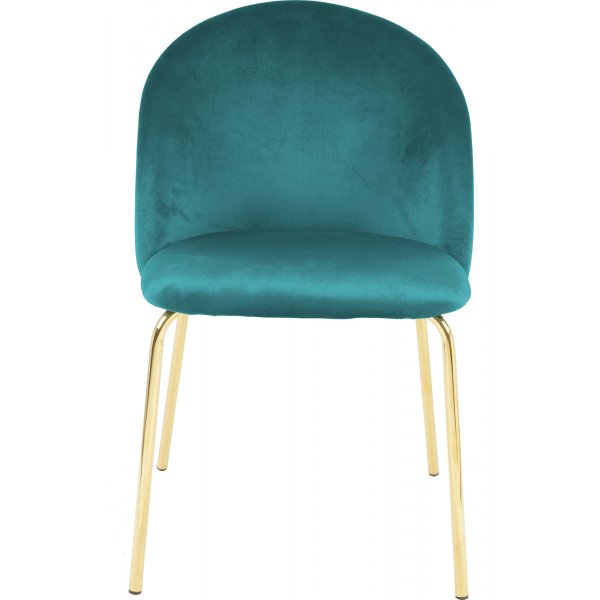 Giovani velvet -tuoli - Antiikkivihre/Messinki + Huonekalujen tekstiilien puhdistus